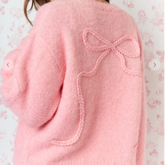 Rareraw “ Elsa “ Rareraw Braided Bow Sweater Cardigan 63 - Picture 7 of 7